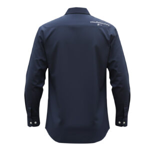 Alternative view of เสื้อเชิ้ตสีน้ำเงินแขนยาว (เสื้องานหนัก) (Unisex)